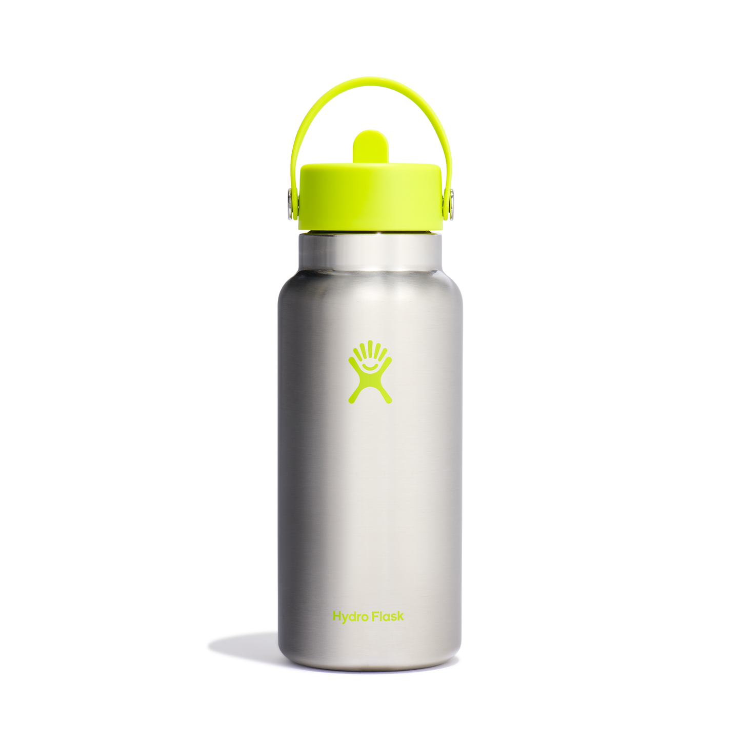 32oz (946mL) Wide Mouth with Flex Straw Cap - Stainless Steel