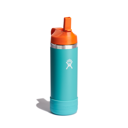 18oz (532mL) Kids Bottle with Straw Lid and Boot