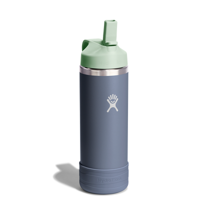 18oz (532mL) Kids Bottle with Straw Lid and Boot