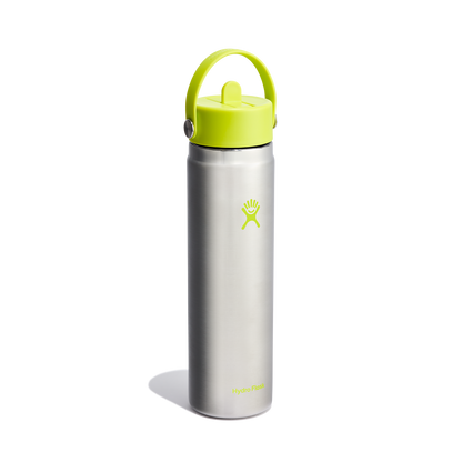 24oz (709mL) Wide Mouth with Flex Straw Cap - Stainless Steel
