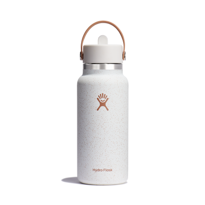 32oz (946mL) Wide Mouth with Flex Straw Cap - Seasalt & Sandy