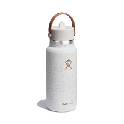 32oz (946mL) Wide Mouth with Flex Straw Cap - Seasalt & Sandy