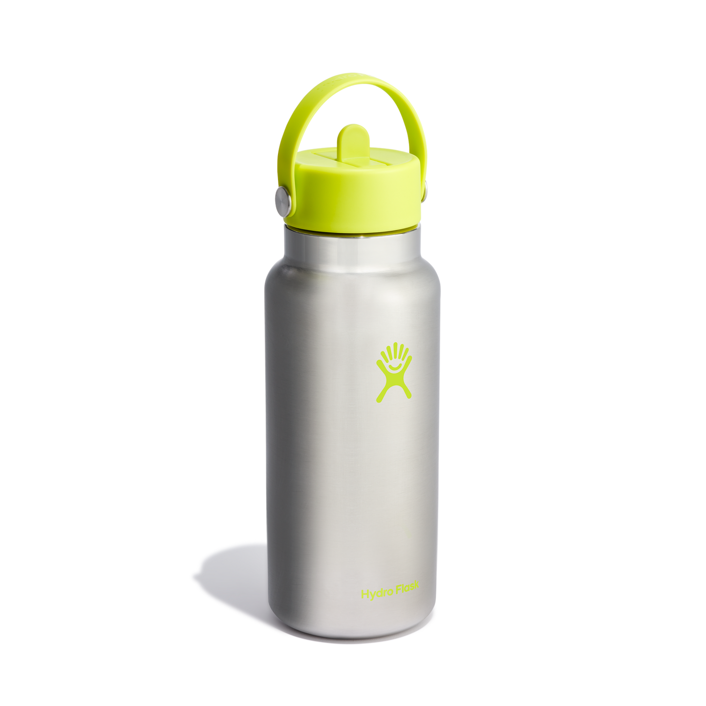 32oz (946mL) Wide Mouth with Flex Straw Cap - Stainless Steel