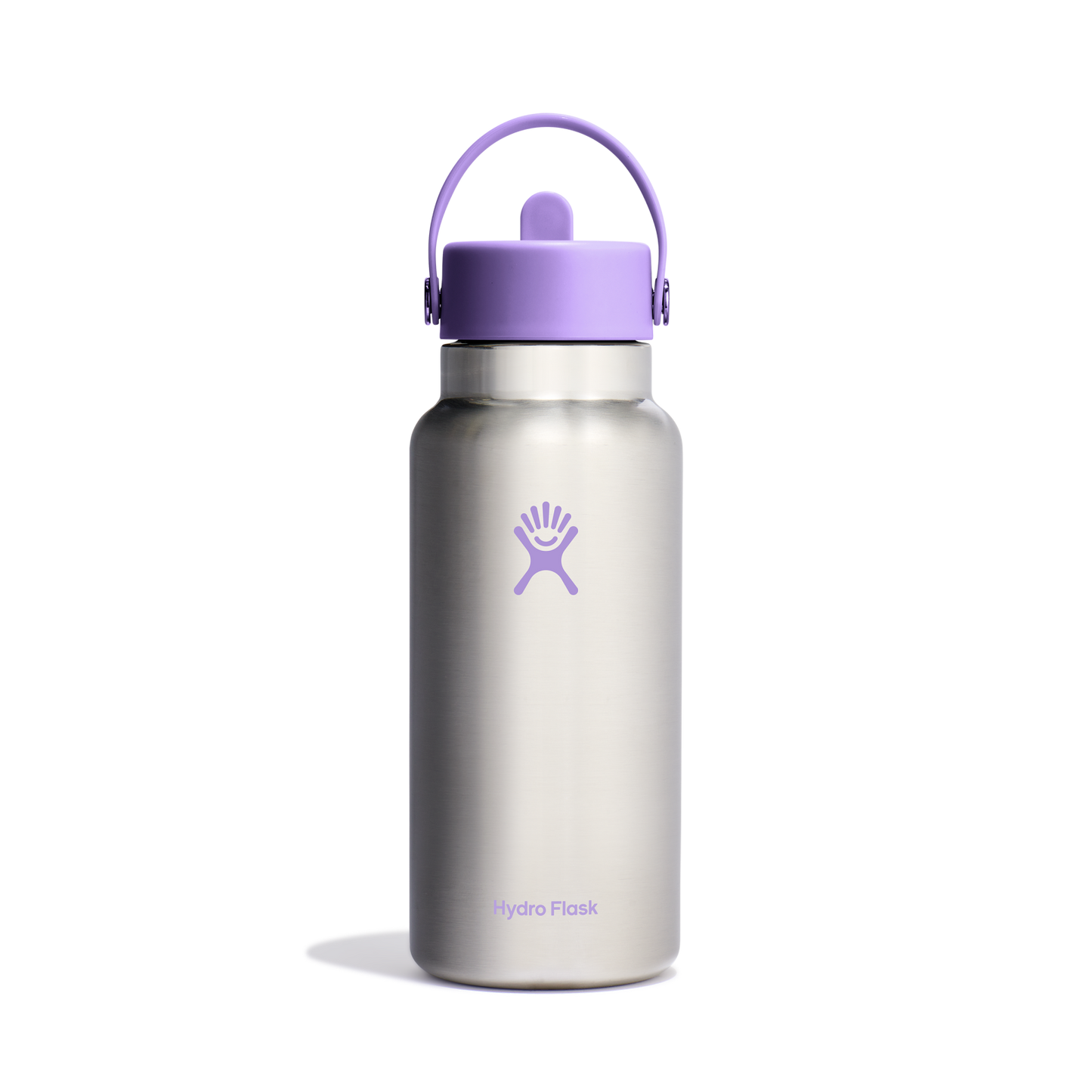 32oz (946mL) Wide Mouth with Flex Straw Cap - Stainless Steel