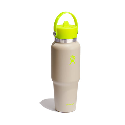 32oz (946mL) Wide Flex Straw Travel Bottle - Neon