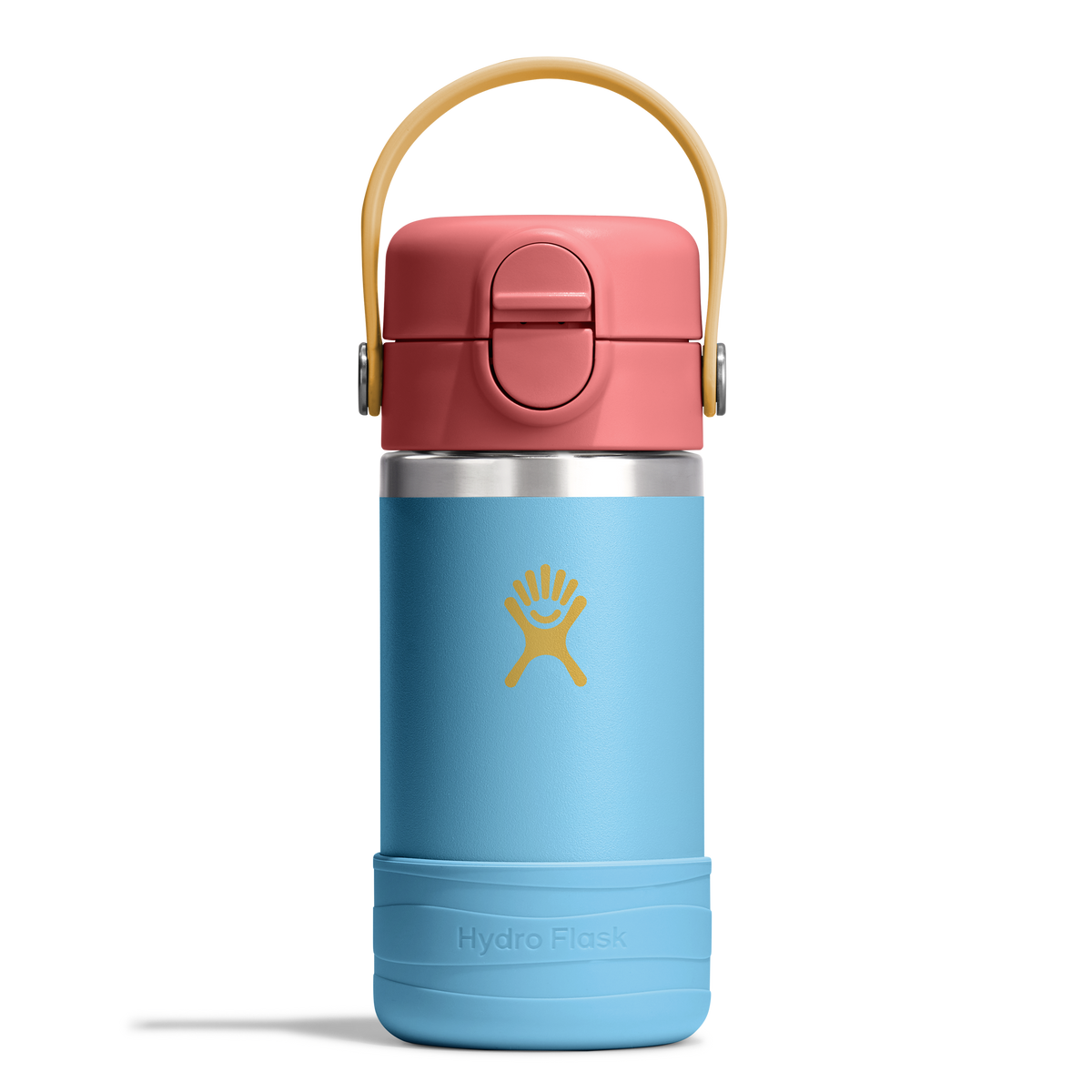 12oz (354mL) Kids Bottle with Straw Lid and Boot