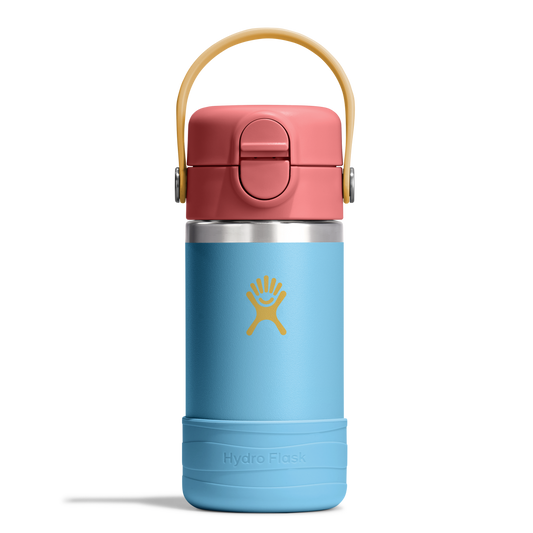 12oz (354mL) Kids Bottle with Straw Lid and Boot