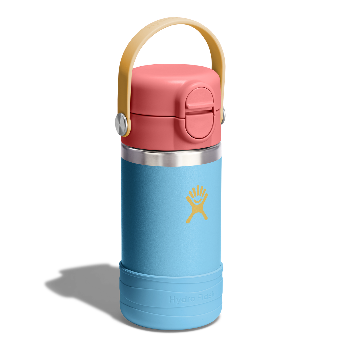 12oz (354mL) Kids Bottle with Straw Lid and Boot