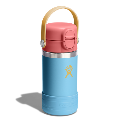 12oz (354mL) Kids Bottle with Straw Lid and Boot