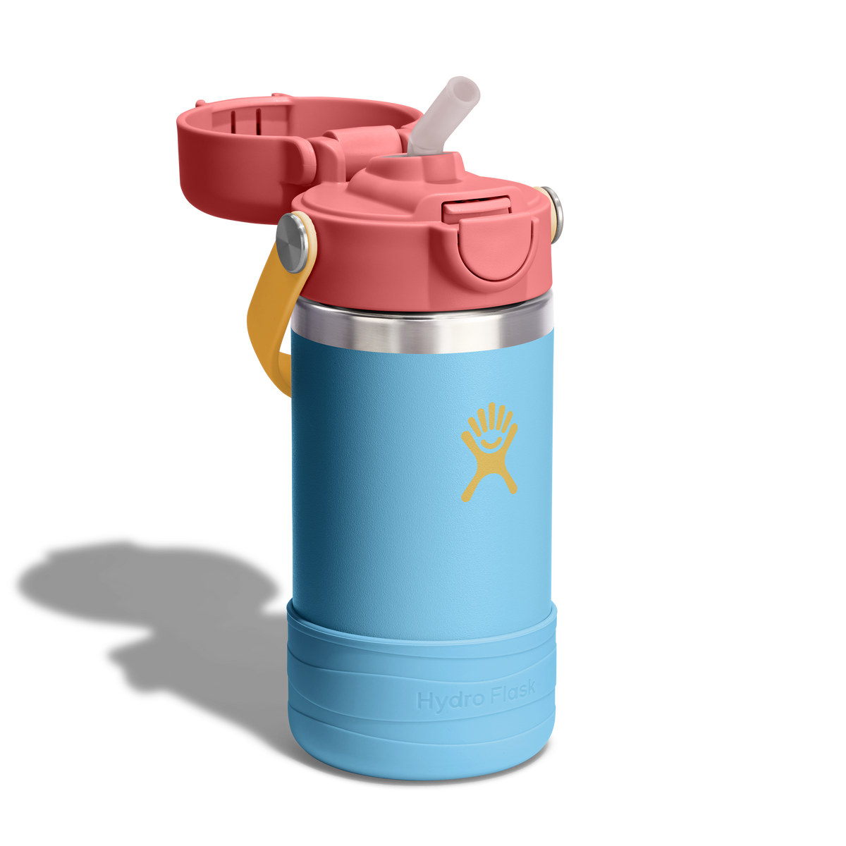 12oz (354mL) Kids Bottle with Straw Lid and Boot