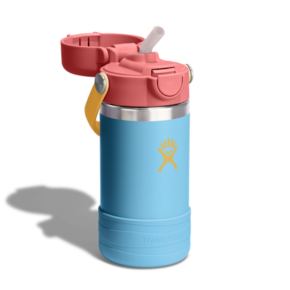 12oz (354mL) Kids Bottle with Straw Lid and Boot