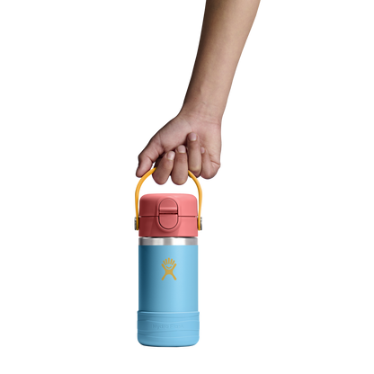 12oz (354mL) Kids Bottle with Straw Lid and Boot