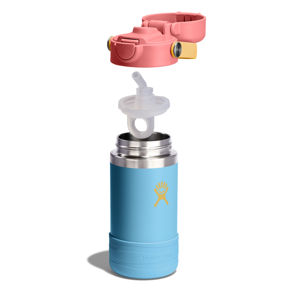 12oz (354mL) Kids Bottle with Straw Lid and Boot