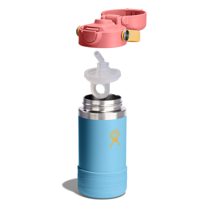 12oz (354mL) Kids Bottle with Straw Lid and Boot